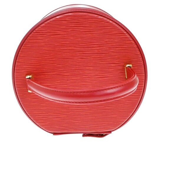 LOUIS VUITTON LV Logo Cannes Hand Vanity Bag Epi Leather Red M48037 80YH398 - Picture 5 of 16